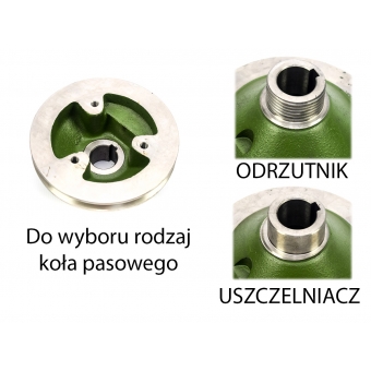 Wspomaganie do ciągnika URSUS C-360, siłownik poprzeczny, oś okrąła, napęd z wału (WAŁ KARDANA)